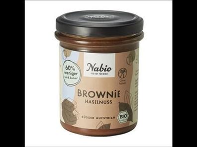 Nabio Nabio Süßer Aufstrich Brownie Haselnuss 175g