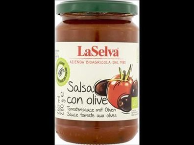 LaSelva Tomatensauce mit Oliven 280g