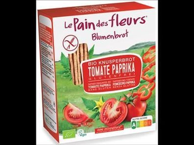 Blumenbrot - Le Pain des Fleurs Bio Knusperbrot Tomate und Paprika 150g