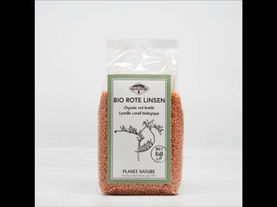 Planet Nature Planet Nature Bio Linsen rot 500g 500g