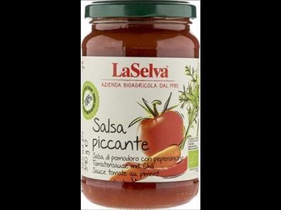 LaSelva Salsa piccante - Tomatensauce mit frischem Gemüse und Chili 340g