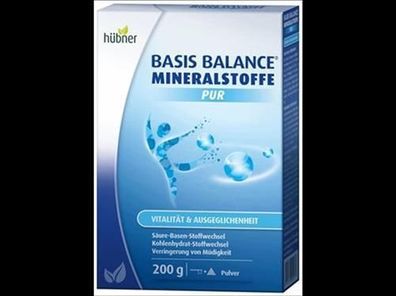 Hübner BASIS BALANCE® Mineralstoffe PUR 200 g 200g