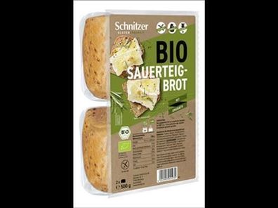 Schnitzer Glutenfreiheit Bio Sauerteigbrot mit Amaranth 2x250g