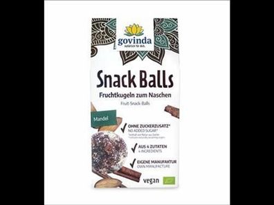 Govinda Snack Balls Mandel 100g