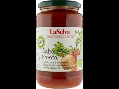 LaSelva Salsa Pronta - Tomatensauce mit frischem Gemüse 520g