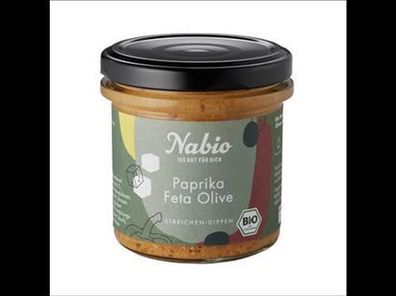 Nabio Nabio Mediterraner Aufstrich Paprika Feta Olive 135g