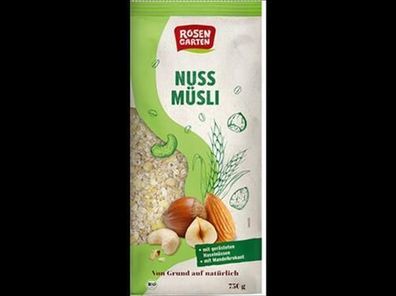 Rosengarten Nuss-Müsli 750g