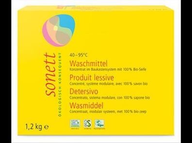 SONETT Waschmittel Pulver Konzentrat 40–95°C 1,2kg