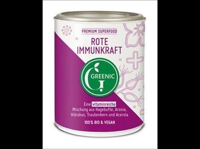 Greenic Rote Immunkraft Superfood Trinkpulver Mischung 130g