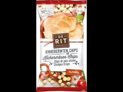 deRit Kichererbsen-Chips Paprika 75g