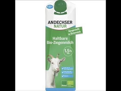 Andechser Natur Haltbare Bio-Ziegenmilch 1,5% 1l