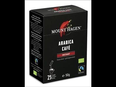 MOUNT HAGEN Mount Hagen Bio Fairtrade Instant Kaffee Stick 25x2g