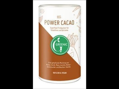 Greenic Power Cacao Superfood Trinkpulver Mischung 175g