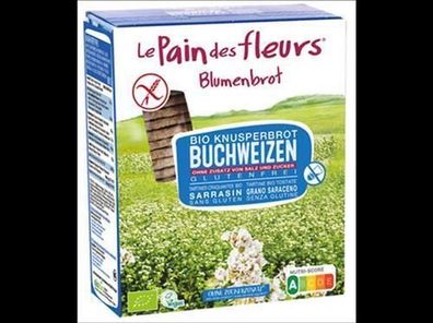 Blumenbrot - Le Pain des Fleurs Bio Knusperbrot Buchweizen ohne Zusatz von Salz