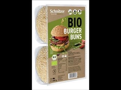 Schnitzer Glutenfreiheit Bio Burger Buns 250g