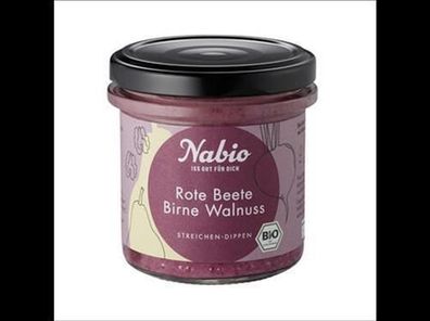 Nabio Nabio Mediterraner Aufstrich Rote Beete Birne Walnuss 135g