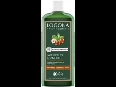 Logona Farbreflex Shampoo Bio-Haselnuss Braunes und Schwarzes Haar 250ml