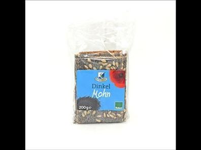 Kiebitzhof Bioland Knäckebrot Dinkel - Mohn 200g