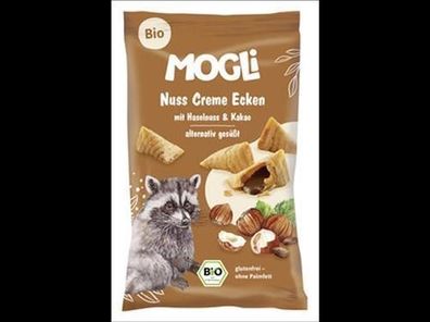 MOGLi Naturkost GmbH Bio Nuss Creme Ecken mit Haselnuss und Kakao 30g