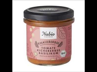 Nabio Nabio Protein-Aufstrich Knallererbse Tomate Kichererbse Basilikum 140g