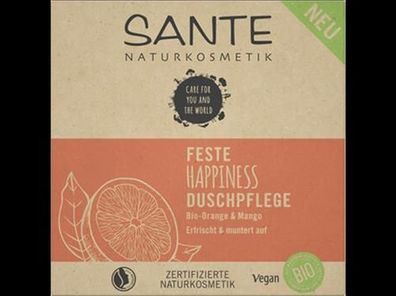 Sante SANTE Feste Happiness Duschpflege Bio-Orange & Mango 80g