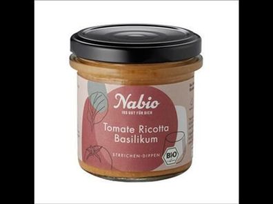 Nabio Nabio Mediterraner Aufstrich Tomate Ricotta Basilikum 135g