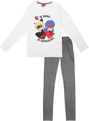 United Labels Miraculous Schlafanzug für Mädchen - Ladybug Kinder Pyjama Set Langa