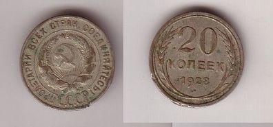 20 Kopeken Silber Münze Sowjetunion 1928 (113027)