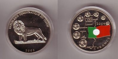 5 Francs Nickel Münze Demokratische Republik Kongo 2003 (112565)