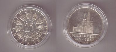 25 Schilling Silber Münze Österreich Mariazell 1157-1957 (112378)