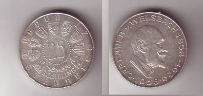 25 Schilling Silber Münze Österreich von Welsbach 1858-1929 (112329)