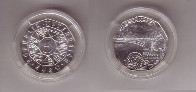 5 Euro Silber Münze Österreich Wasserkraft 2003 (110838)