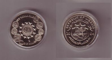 5 Dollar Nickel Münze Liberia 2004 neue Vatikanmünzen (112257)