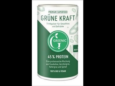 Greenic Grüne Kraft Superfood Trinkpulver Mischung 150g