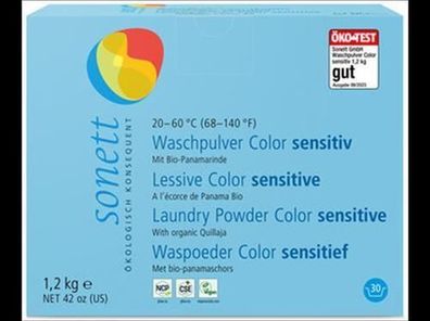 SONETT Waschpulver Color sensitiv 20-60°C 1,2kg