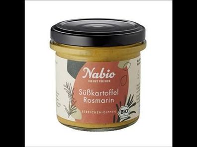 Nabio Nabio Mediterraner Aufstrich Süßkartoffel Rosmarin 135g