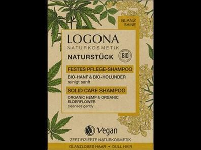 Logona Festes Pflege Shampoo Bio-Hanf & Bio-Holunder 60g