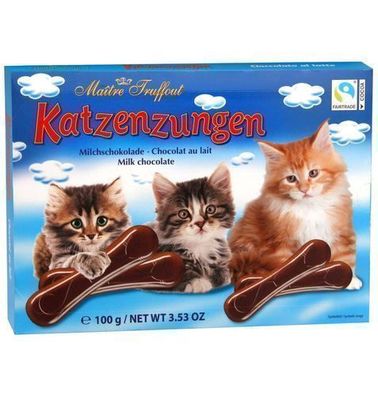 Maitre Truffout Milchschokolade Katzenzungen 100 g