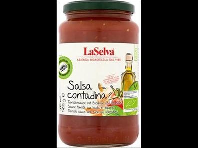 LaSelva Salsa Contadina - Tomatensauce mit Gemüse und Olivenöl 520g