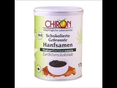 CHIRON Schokolierte gebrannte Hanfsamen Zartbitter 175g