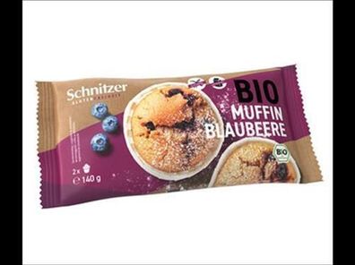 Schnitzer Glutenfreiheit Bio Muffin Blaubeere 140g