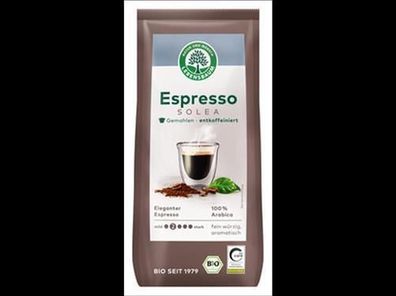 Lebensbaum Espresso Solea®, entkoffeiniert, gemahlen 250g