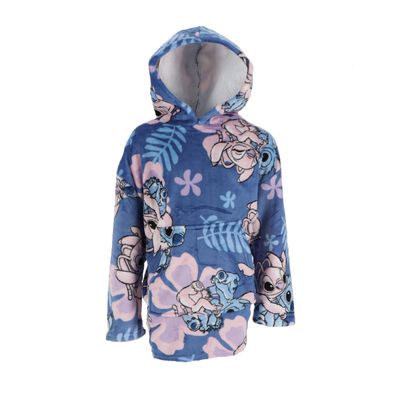 Disney Lilo & Stitch Hoodie-Decke – Flauschige Kapuzendecke für Kinder von 7 bis