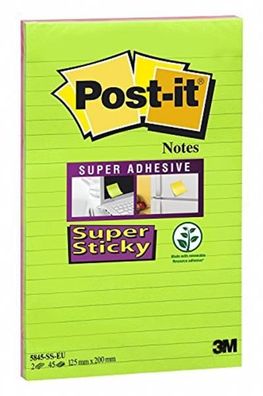 Post-it Haftnotizen Super Sticky Notes, 125 x 200 mm