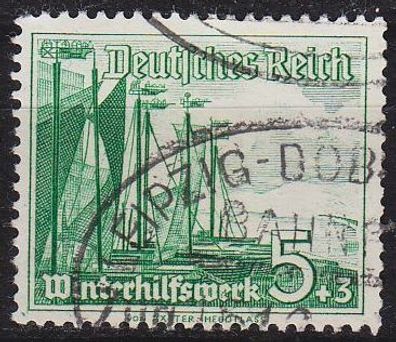 Germany REICH [1937] MiNr 0653 ( O/used ) [01] Bahnpost