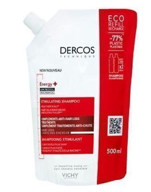 Vichy Dercos Energy+ Stärkendes Shampoo, Nachfüllung, 500 ml