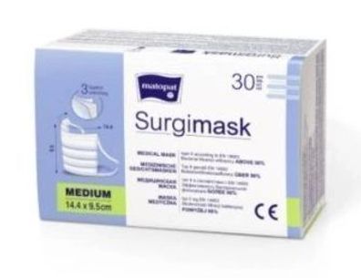 Surgimask, MED Typ II Masken, Gr. M, 30 Stk. Schutz SET