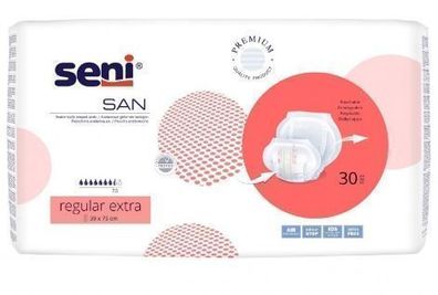 Seni San Regular Extra Inkontinenzpads 30 Stk, TZMO