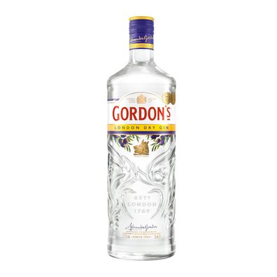 Gordon's London Dry Gin mit ausgewogenen Aromen Flasche 1000ml
