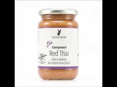 Sanchon 6x Currysauce Red Thai, Sanchon 340g